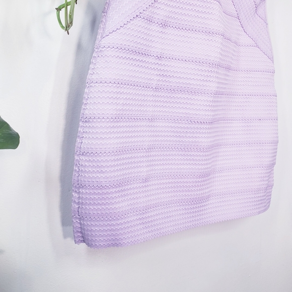 HONEY PUNCH Lavender Tube Bodycon Bandage Dress L - Picture 8 of 12